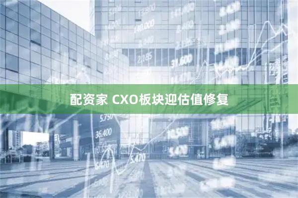 配资家 CXO板块迎估值修复